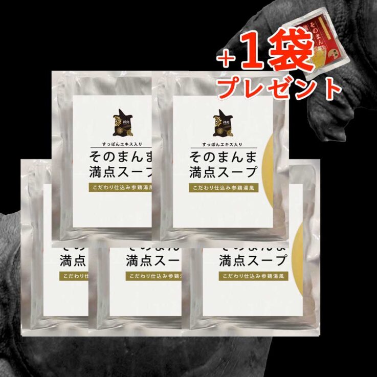 1袋プレゼント！お得なすっぽんスープ5袋セット